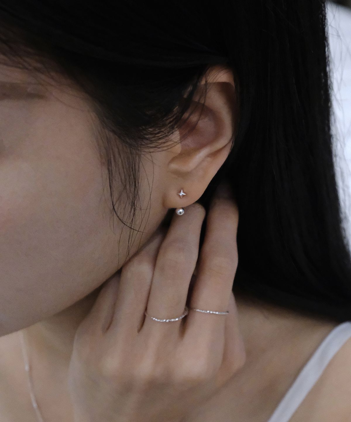 포에트리하우스(POETRYHAUS) TWO WAY STAR EARRINGS