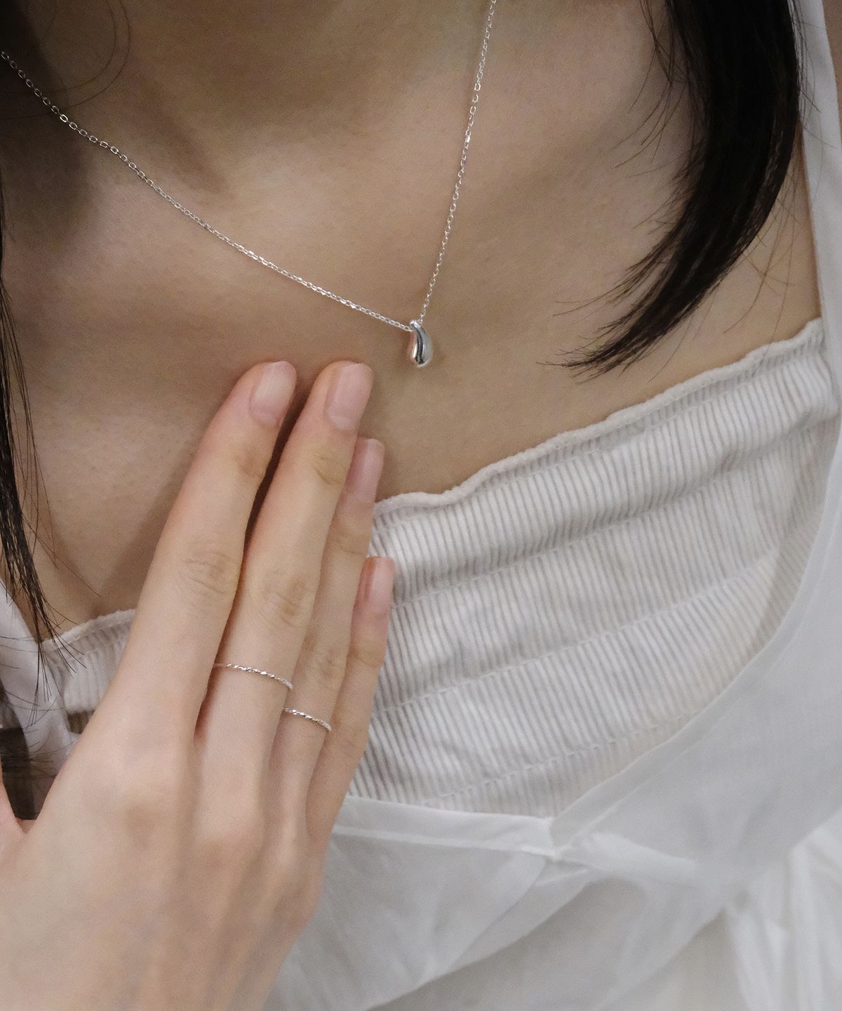 포에트리하우스(POETRYHAUS) WATERDROP NECKLACE