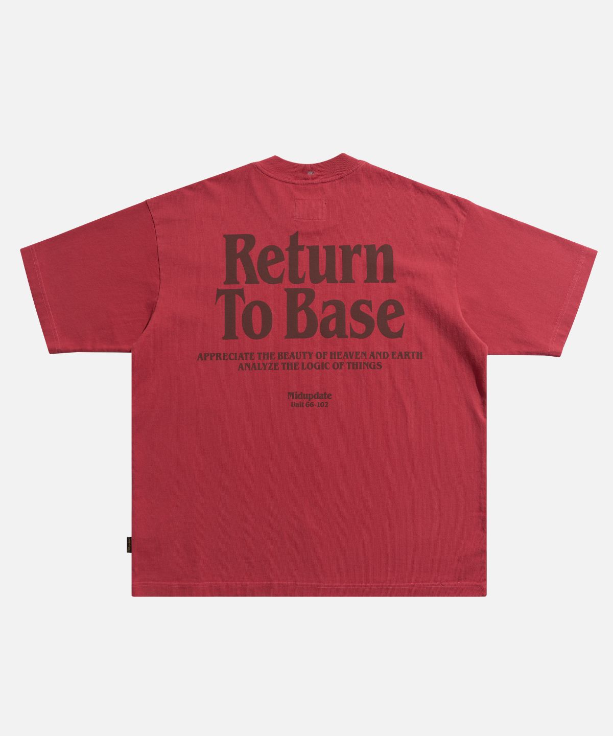 미드업데이트(MIDUPDATE) RTB back print t shirts