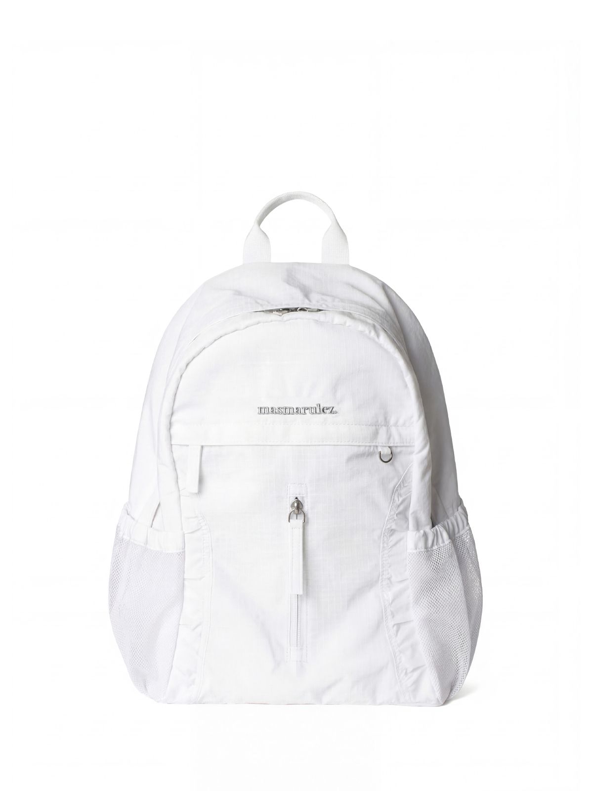 마스마룰즈(MASMARULEZ) Curved shirring backpack_Cloud white