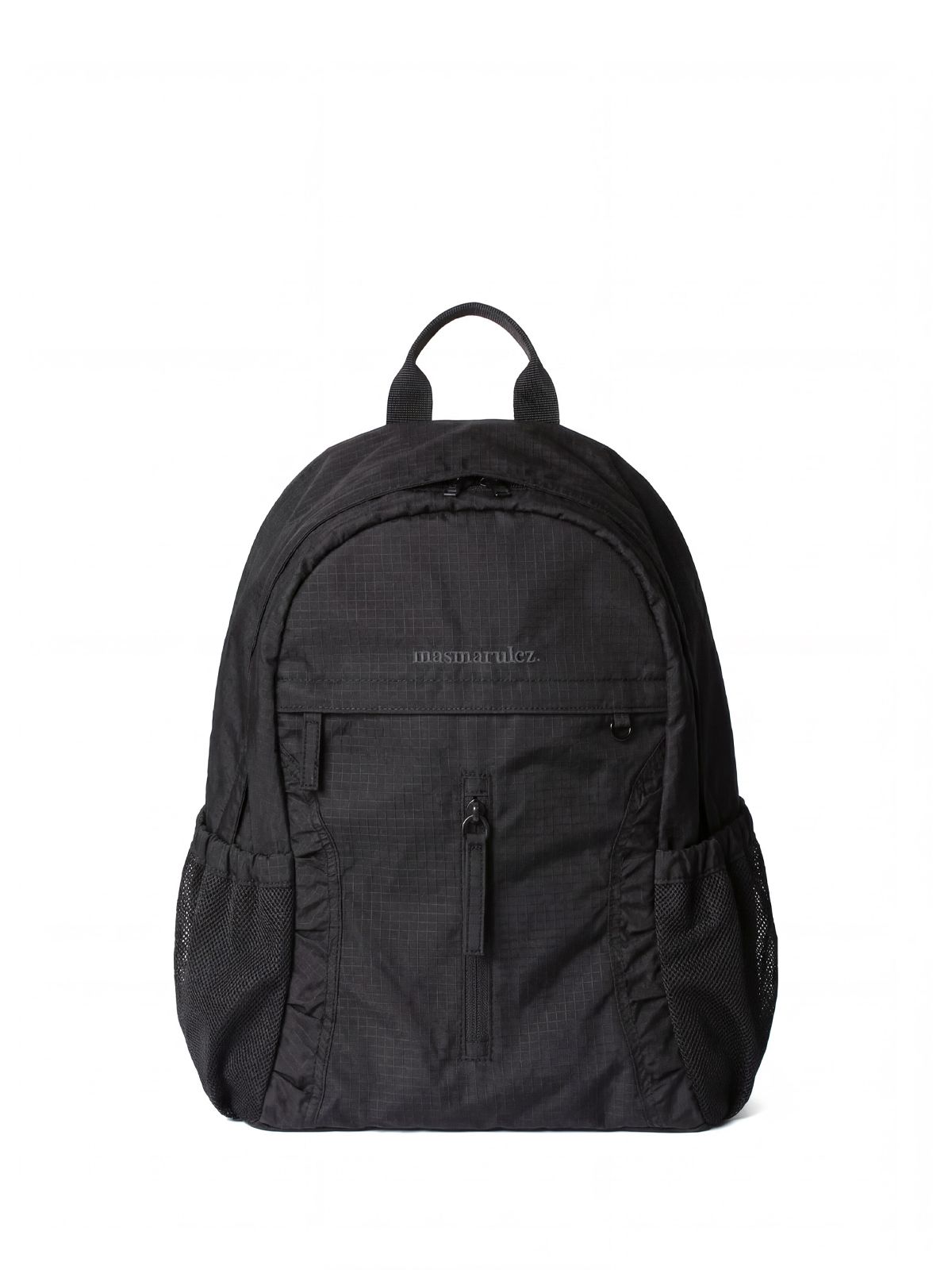 마스마룰즈(MASMARULEZ) Curved shirring backpack_Black