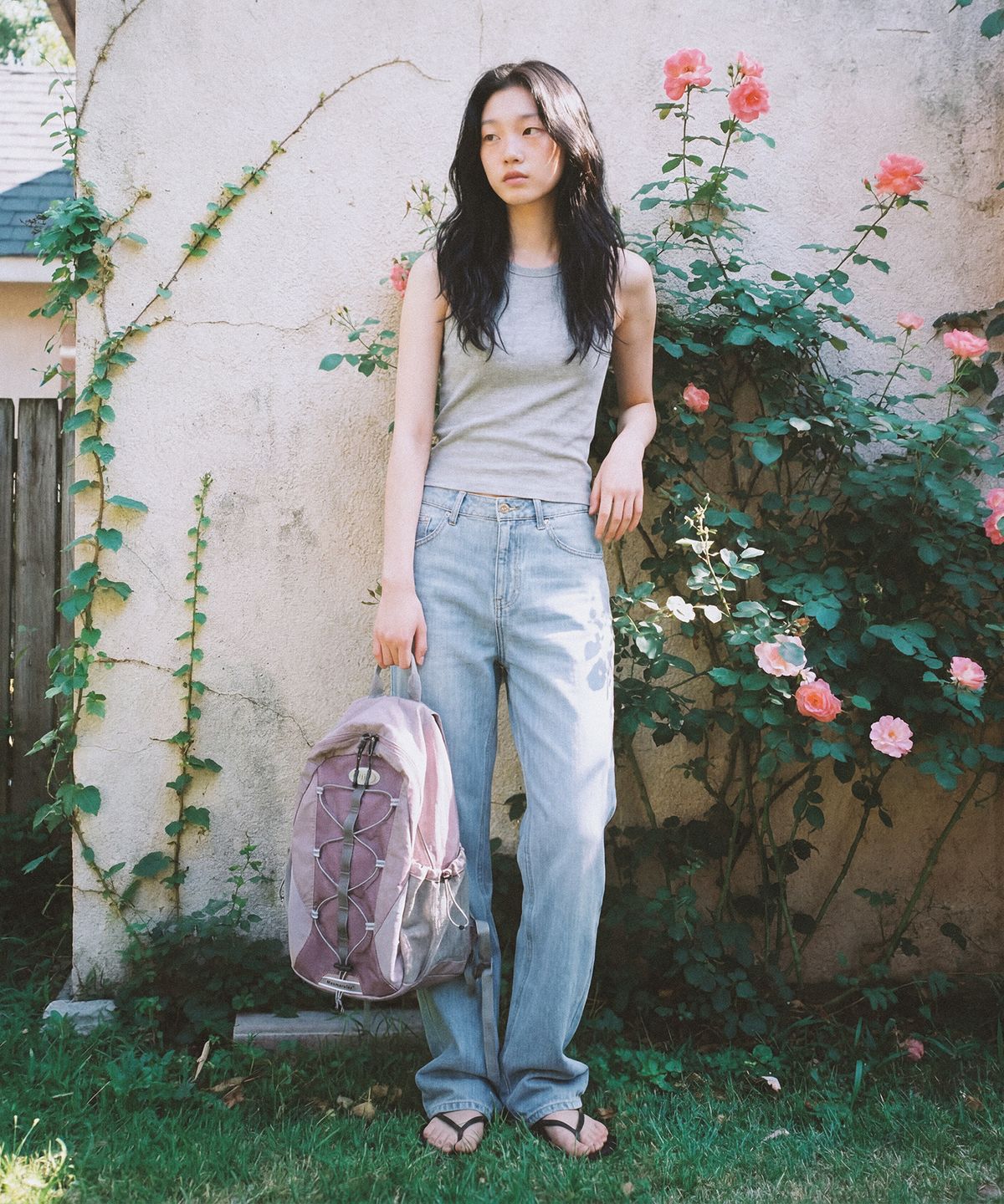 마스마룰즈(MASMARULEZ) Stellic String Backpack_Rose Purple