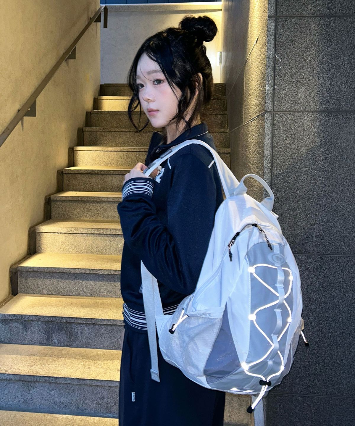 마스마룰즈(MASMARULEZ) Stellic String Backpack_Mono White