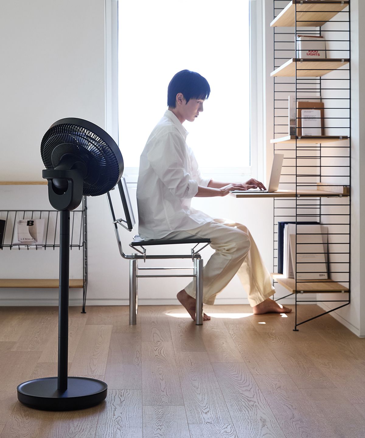 무신사 스탠다드 홈 & 프로덕트(MUSINSA STANDARD HOME & PRODUCTS) [쿨탠다드] 무선 서큘레이터형 선풍기 [블랙]