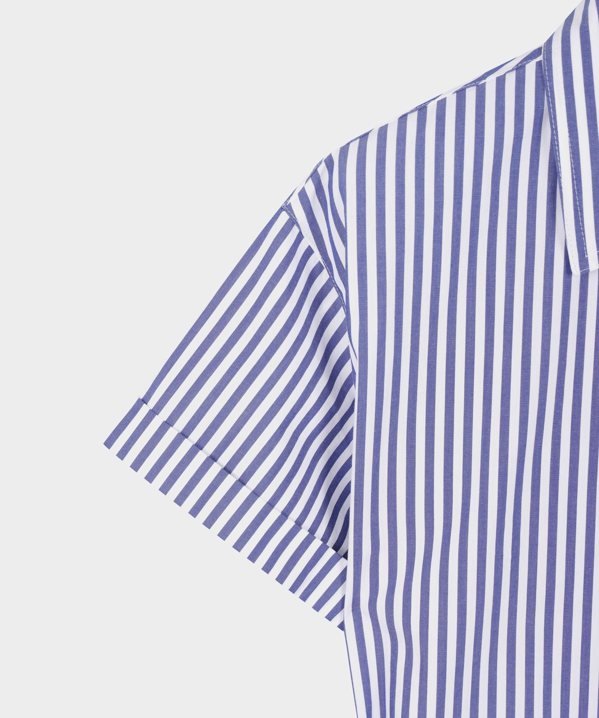 브룩스 브라더스(BROOKS BROTHERS) [여성] 벨티드 반팔 셔츠 원피스 스트라이프 (멀티) (BBDZWBG202)