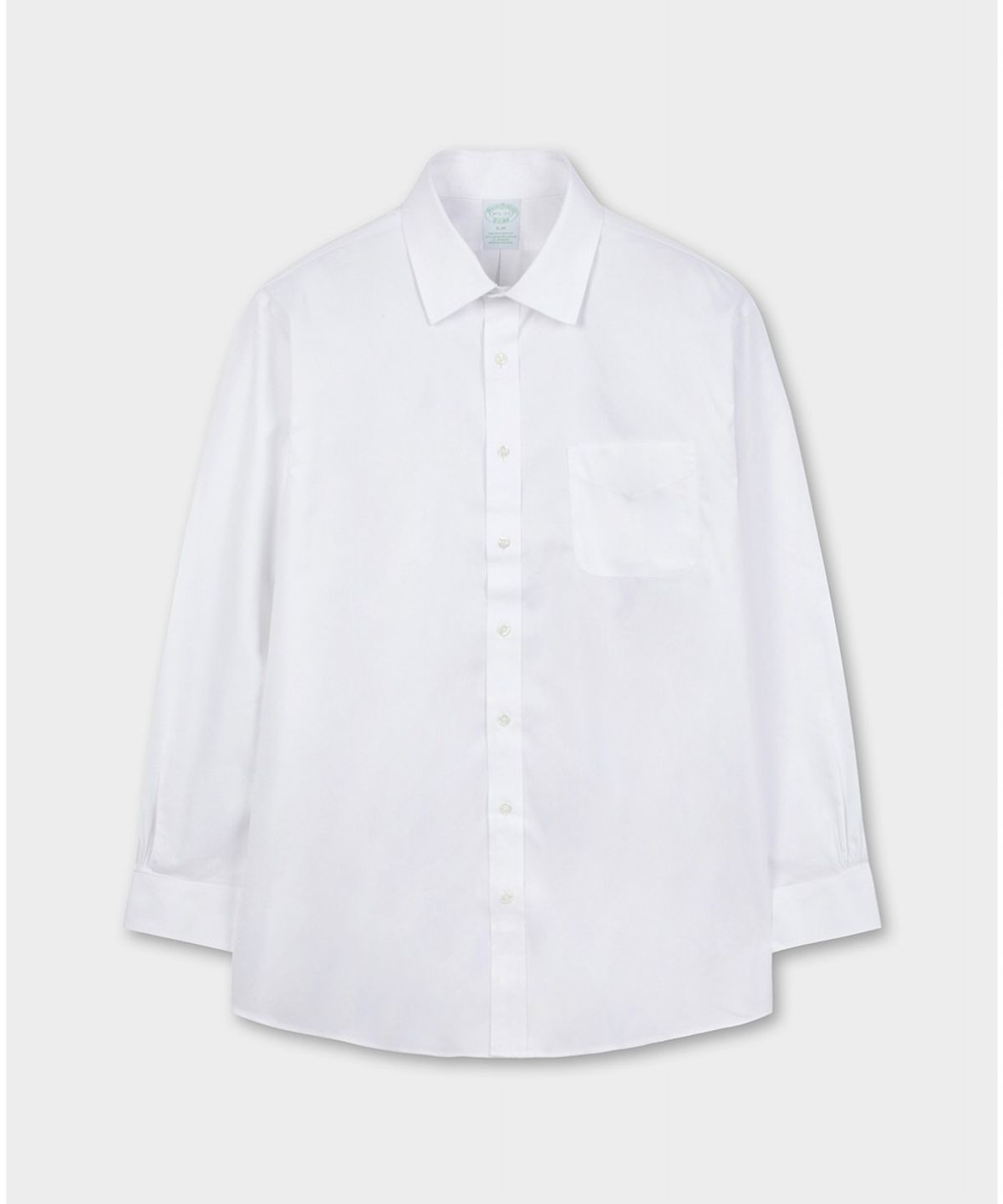 브룩스 브라더스(BROOKS BROTHERS) 논아이론 핀포인트 에인즐리 드레스셔츠 (화이트) (BBTSMMZ521)