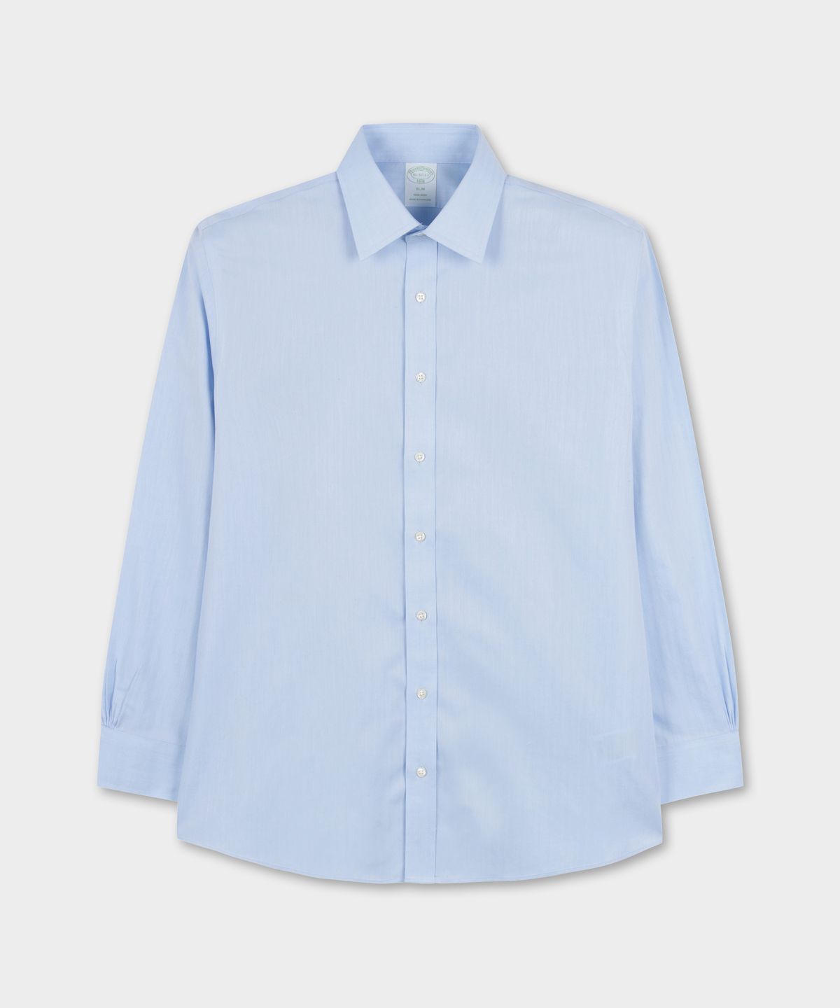 브룩스 브라더스(BROOKS BROTHERS) 논아이론 헤링본 에인즐리 드레스셔츠 (라이트블루) (BBTSMFZ525)