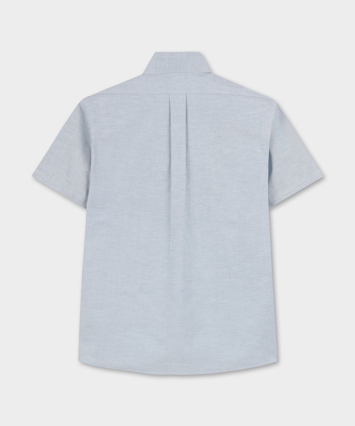 브룩스 브라더스(BROOKS BROTHERS) 논아이론 옥스포드 반팔 셔츠 (블루) (BBTPMNZ503)