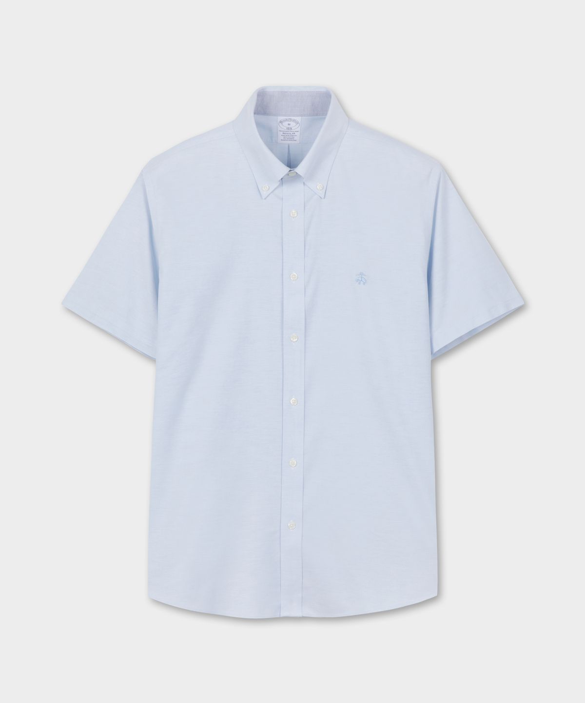 브룩스 브라더스(BROOKS BROTHERS) 논아이론 옥스포드 반팔 셔츠 (라이트블루) (BBTPMNZ503)