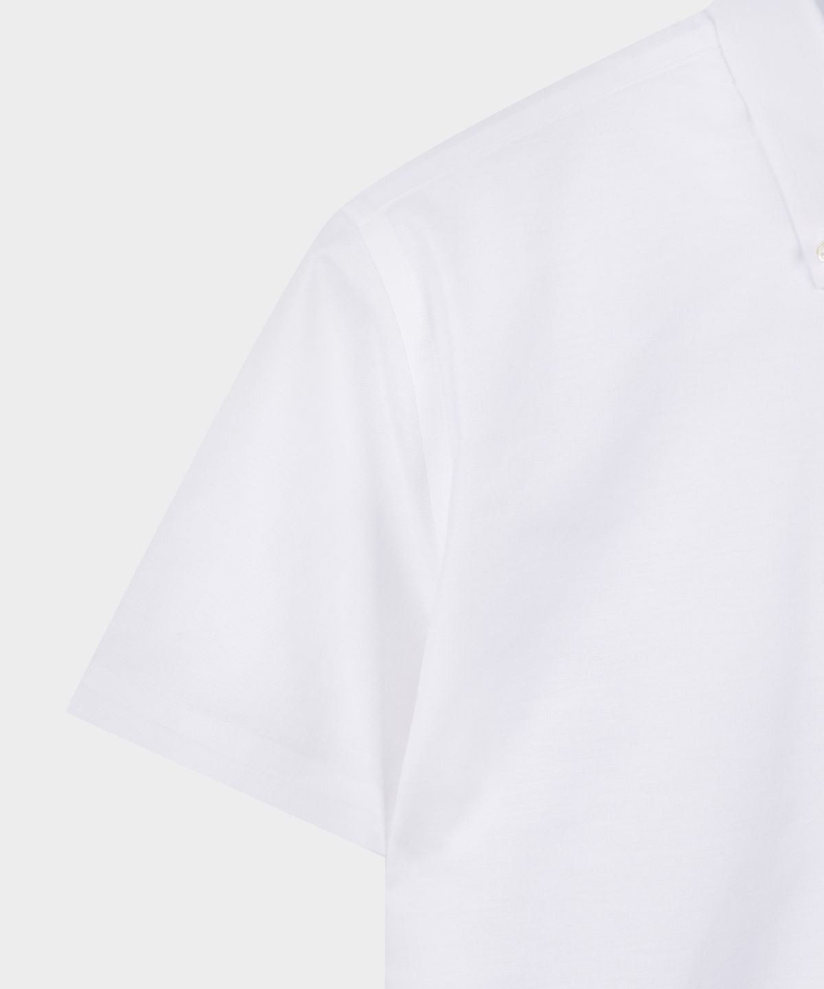 브룩스 브라더스(BROOKS BROTHERS) 논아이론 옥스포드 반팔 셔츠 (화이트) (BBTPMNZ503)