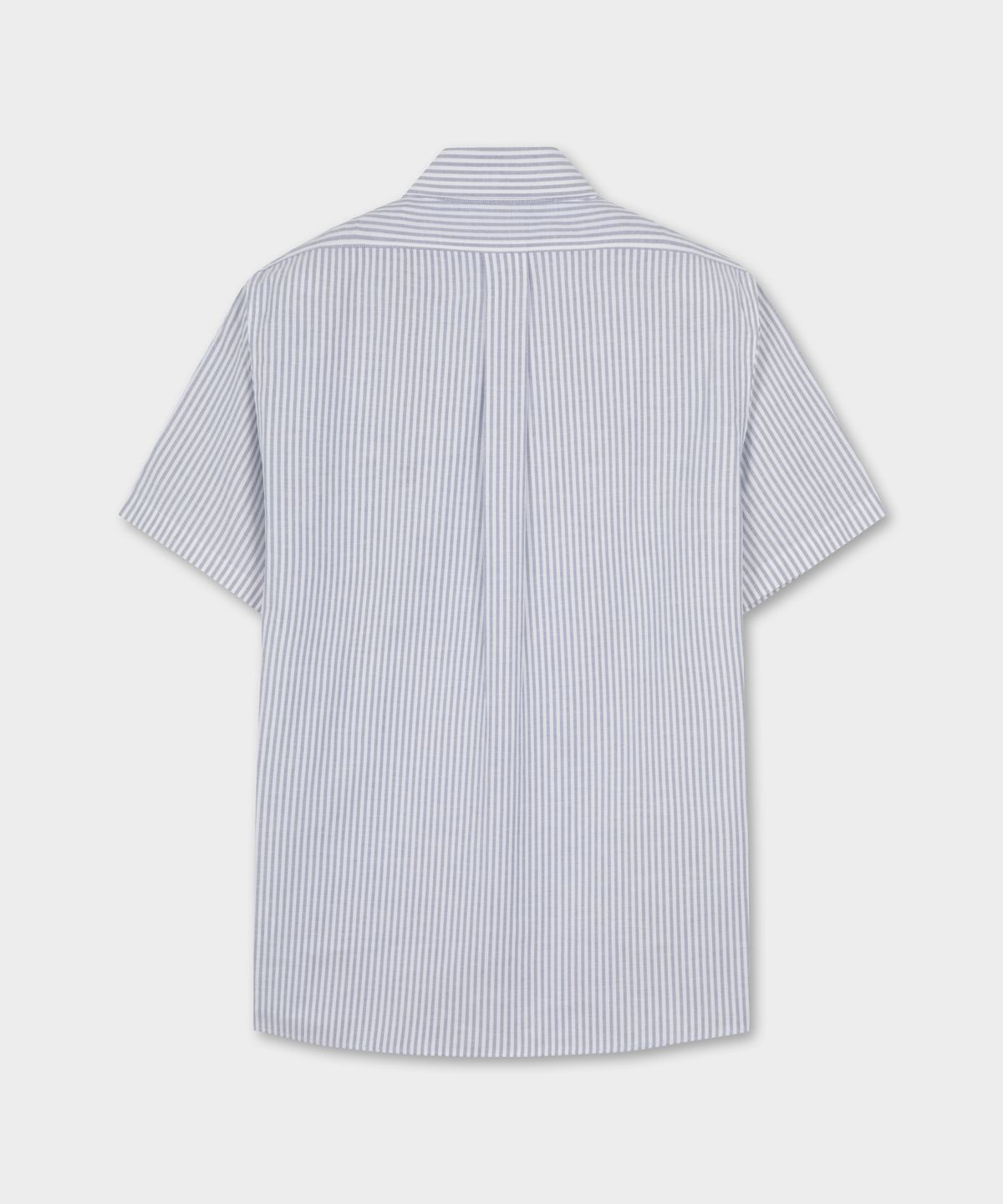 브룩스 브라더스(BROOKS BROTHERS) 논아이론 옥스포드 스트라이프 반팔 셔츠 (블루) (BBTPMNZ504)