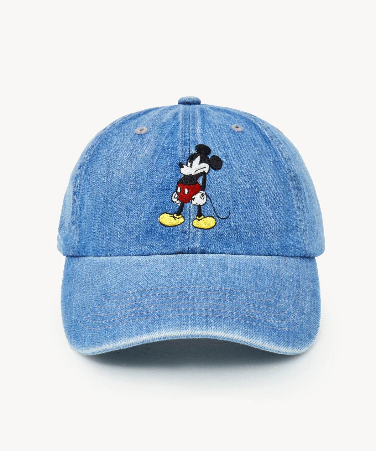 브이투(VTWO) 앵그리 _미키_ 데님 캡 (LIGHT BLUE)