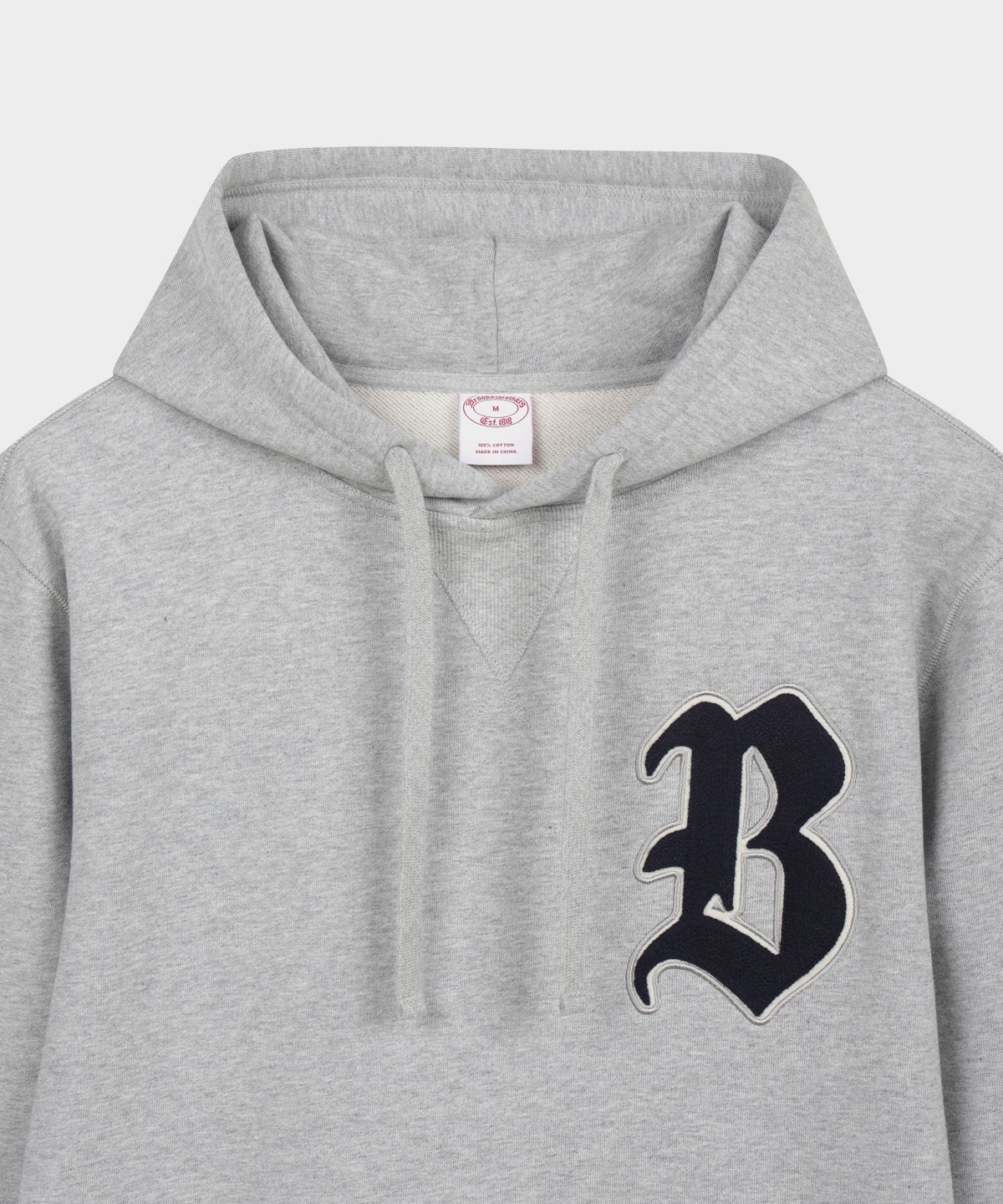 브룩스 브라더스(BROOKS BROTHERS) B심볼 후드티셔츠 (그레이) (BBNHMBG101)