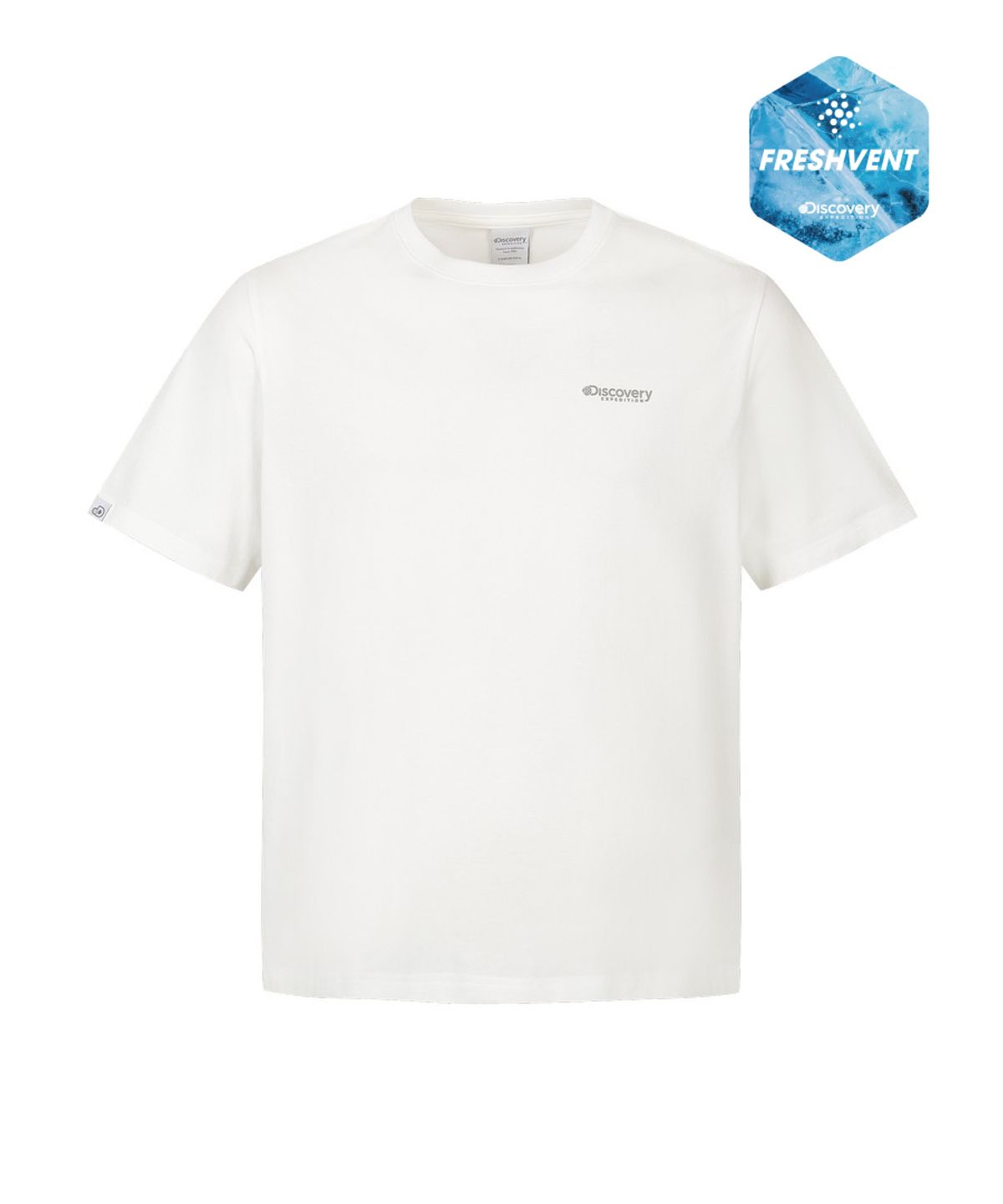 디스커버리 익스페디션(DISCOVERY EXPEDITION) 유니 프레시벤트 네이처 반팔티셔츠 (WHITE)