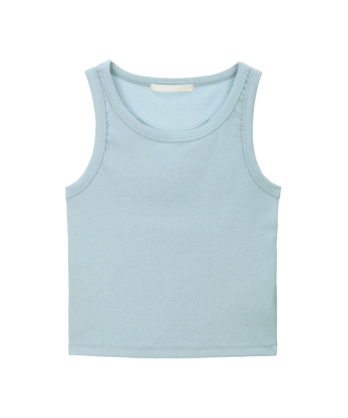 퀸스래빗(Q'SRB) Cotton Stretch Ribbed Sleeveless Top