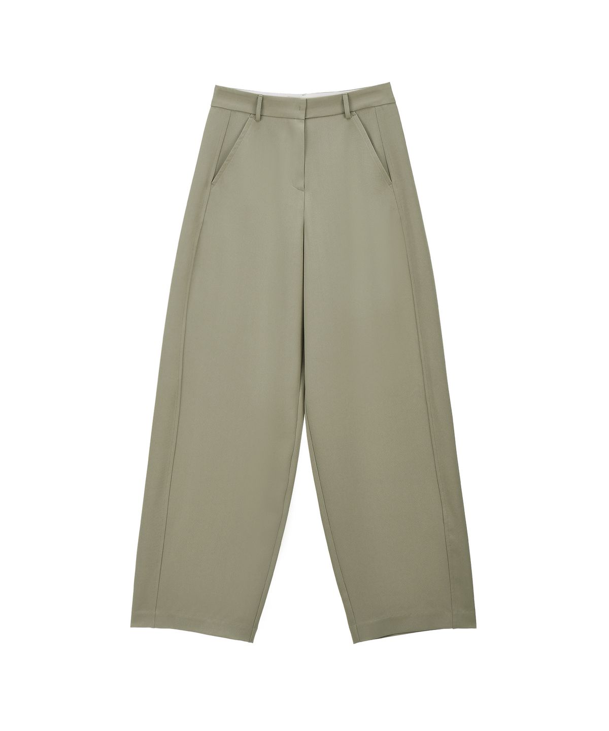 퀸스래빗(Q'SRB) Formal Stretch Wide-Leg Curved Slacks