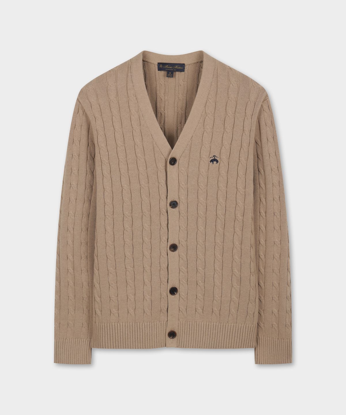 브룩스 브라더스(BROOKS BROTHERS) 코튼 케이블 가디건 (베이지) (BBWCMBG101)
