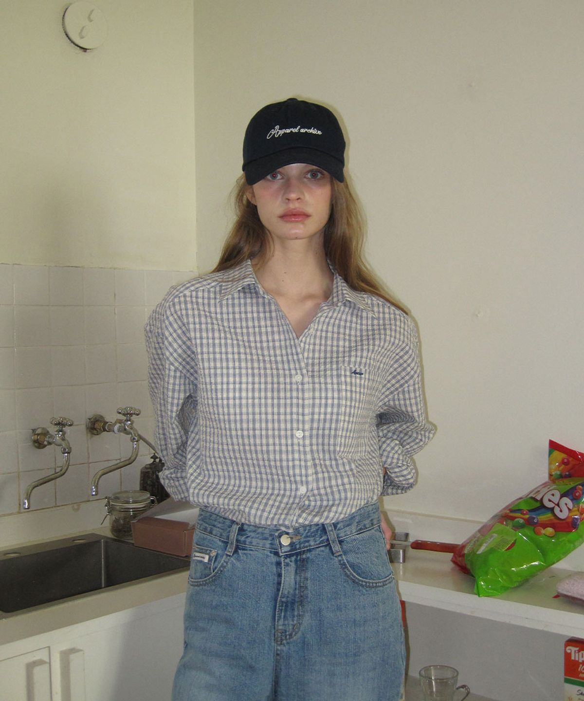 어패럴아카이브(APPAREL ARCHIVE) Yes washing cap - Navy