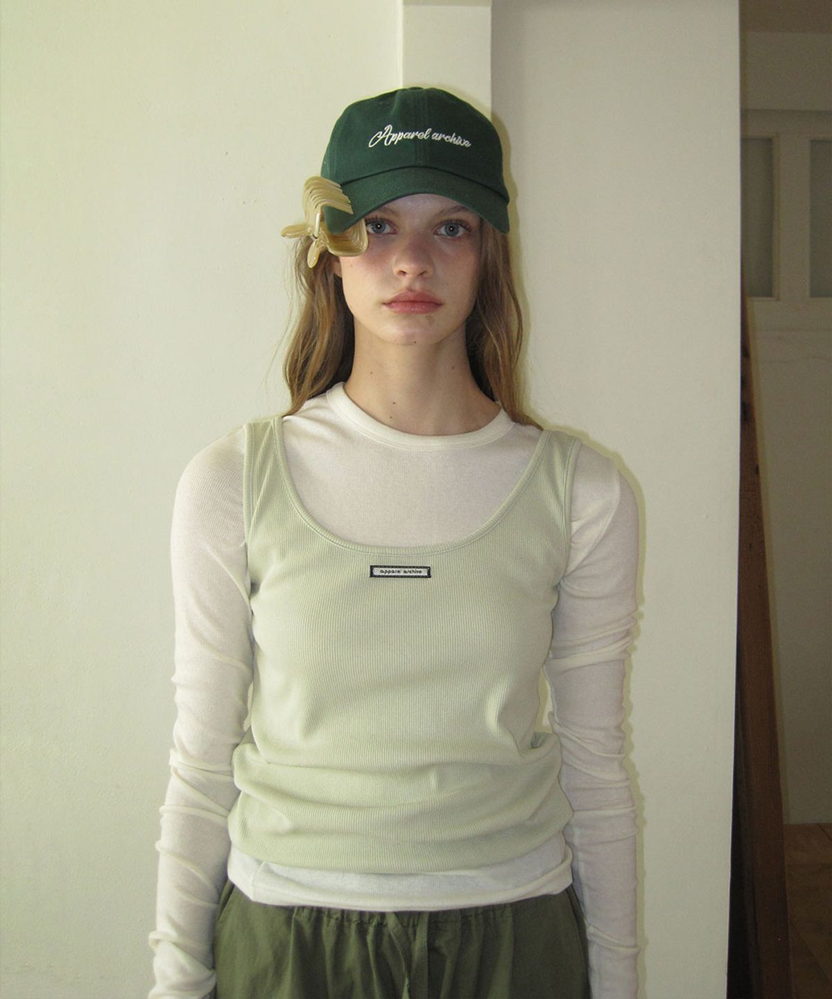 어패럴아카이브(APPAREL ARCHIVE) Yes washing cap - Green