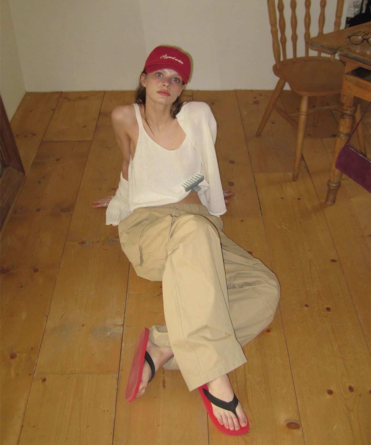 어패럴아카이브(APPAREL ARCHIVE) Yes washing cap - Red