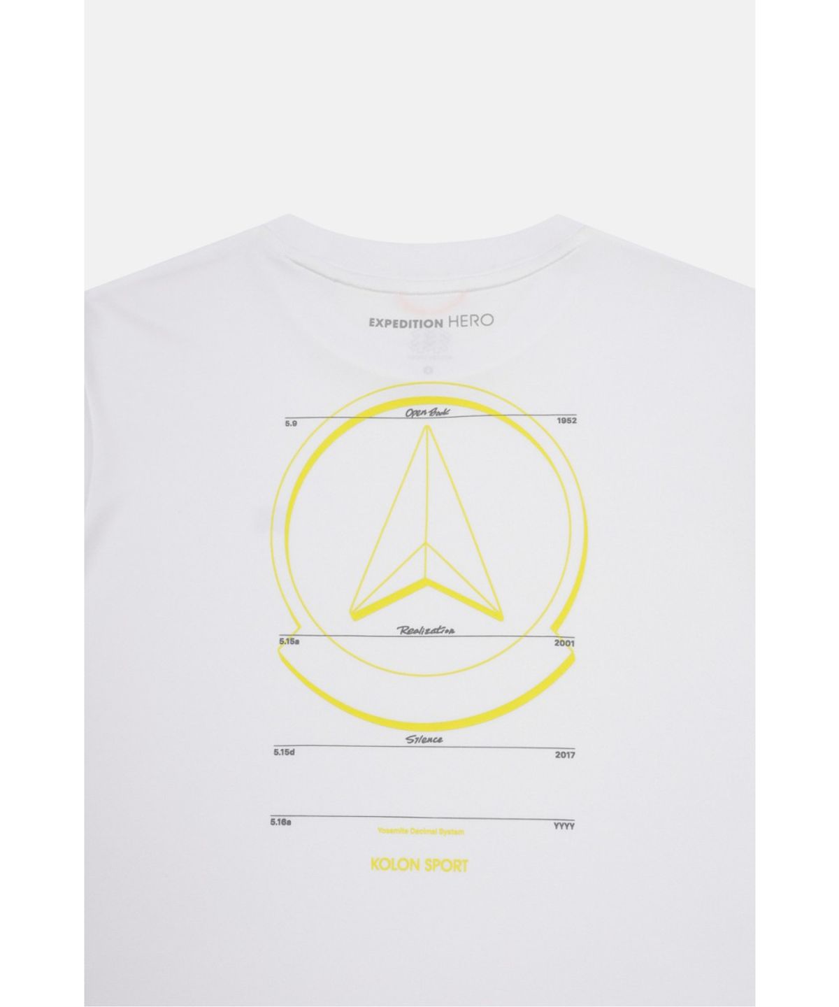 코오롱스포츠(KOLON SPORT) HERO 폴라텍 그래픽 반팔 라운드 티셔츠 JWTCX26057OWH