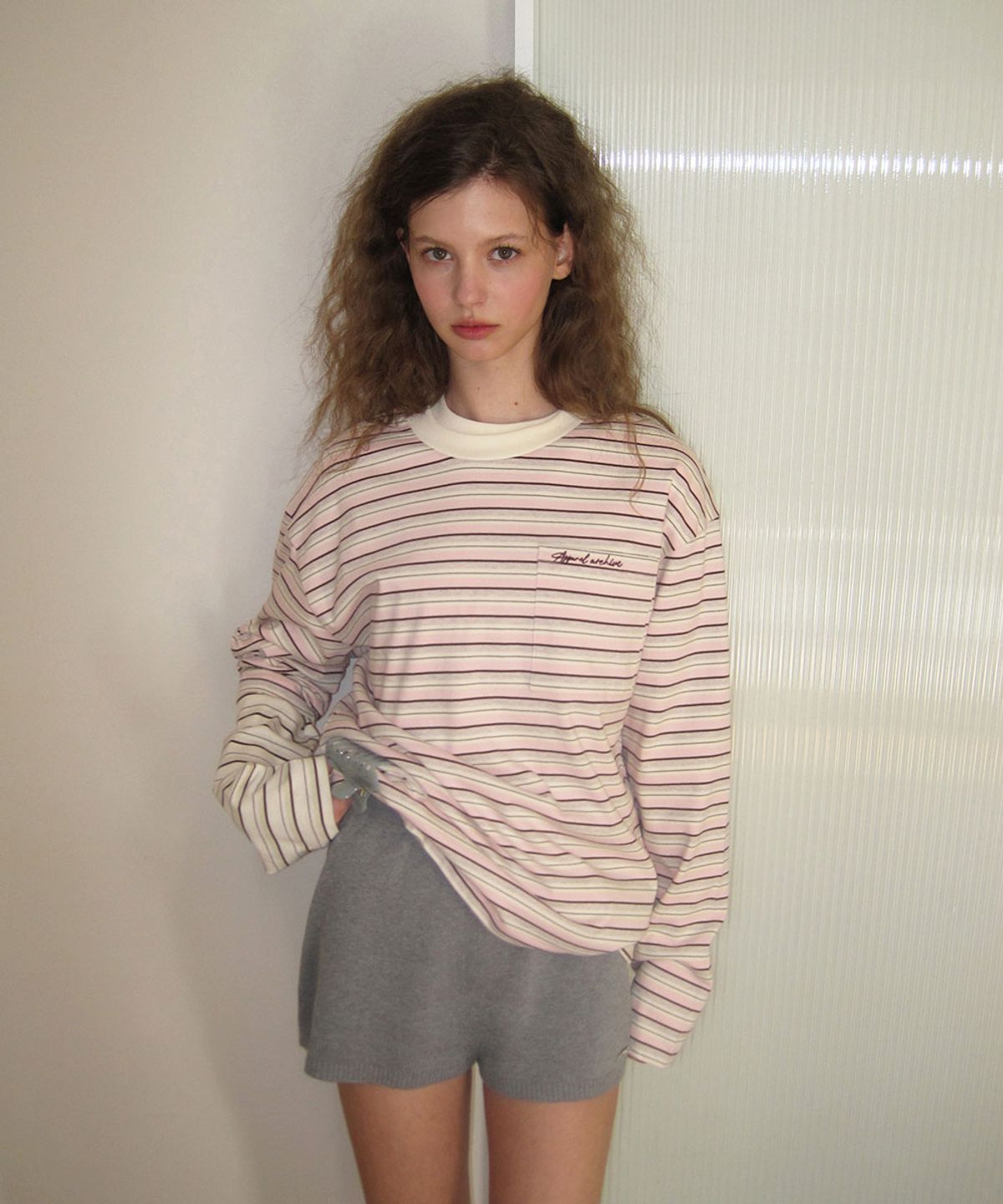 어패럴아카이브(APPAREL ARCHIVE) Elo summer knit shorts - Gray