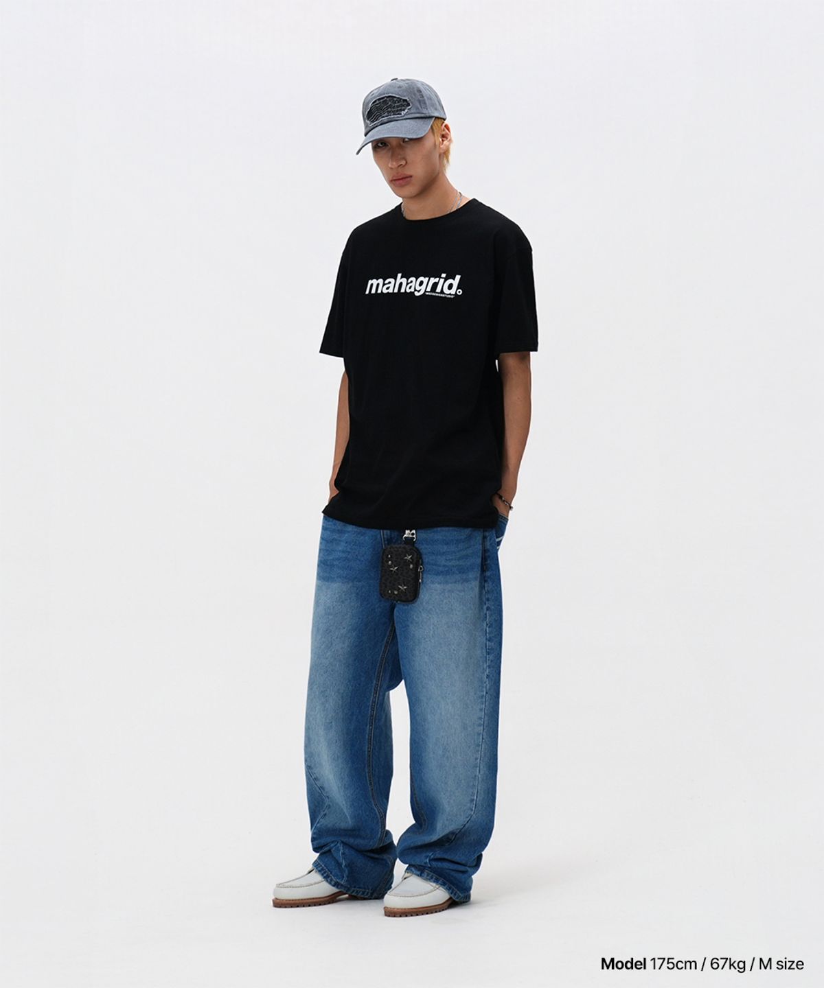 마하그리드(MAHAGRID) BASIC LOGO TEE BLACK(MG2CMMT502A)