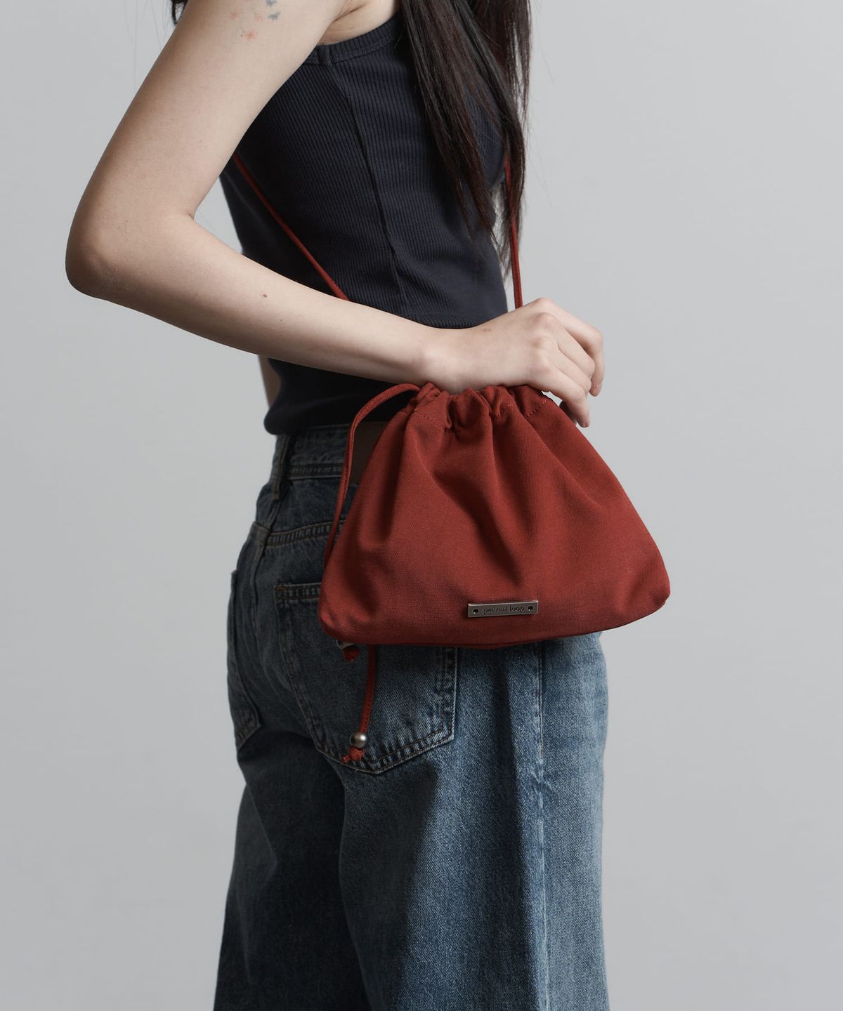 피넛루프(PEANUT LOOP) Solid Pouch Bag RED