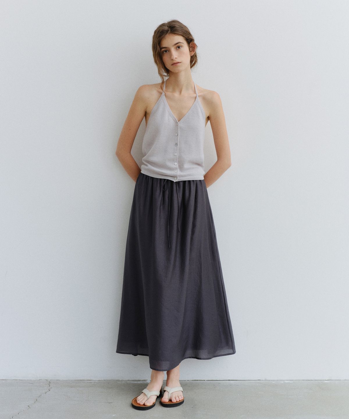 유라고(URAGO) Charlotte shirring long skirt