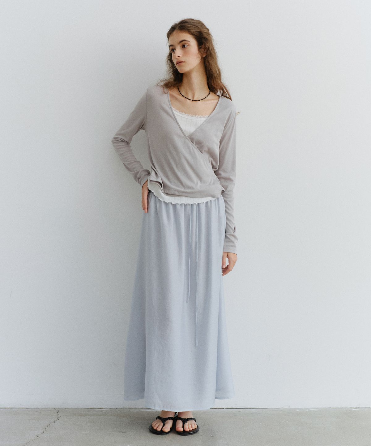 유라고(URAGO) Charlotte shirring long skirt