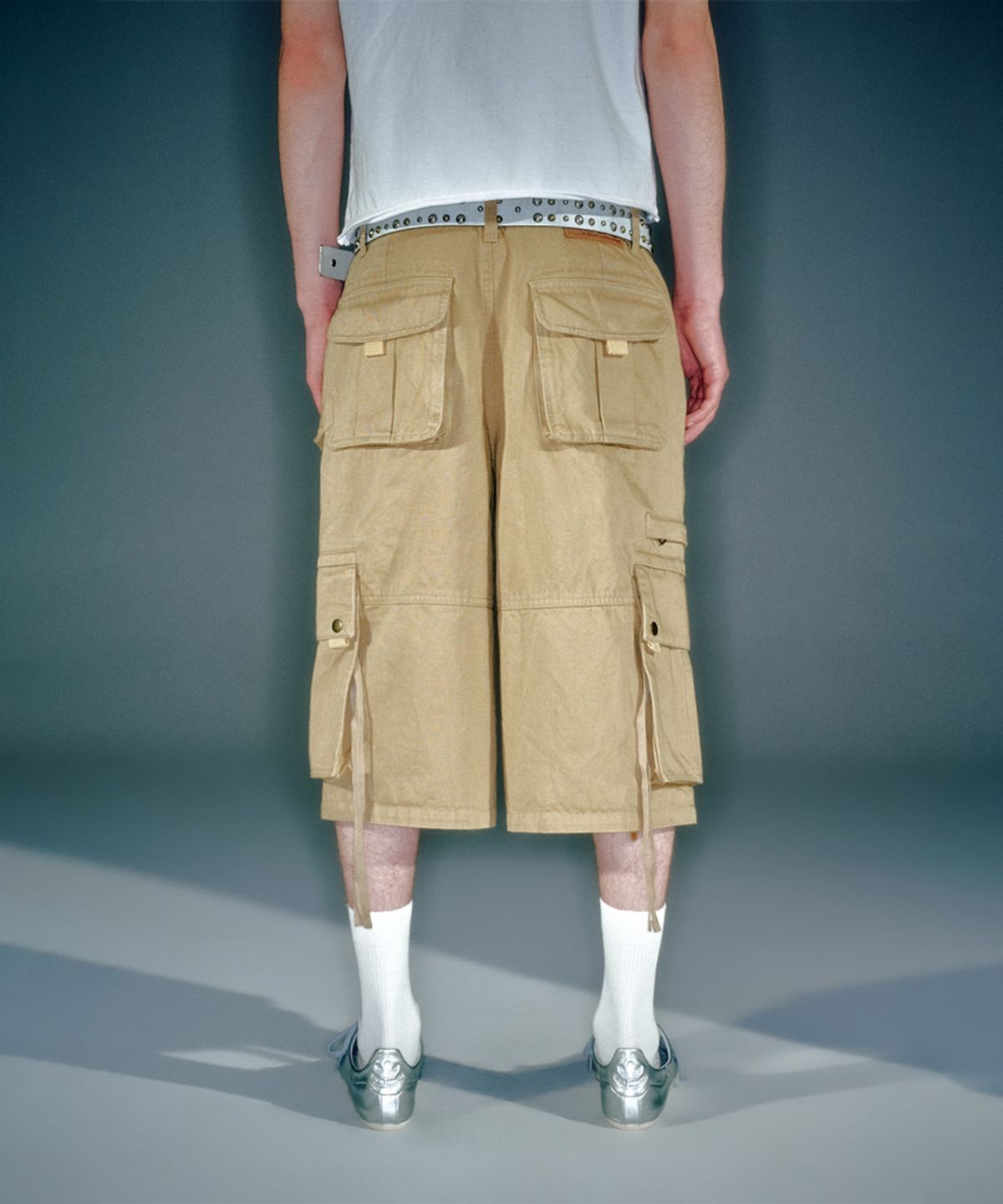 베이컨트 아카이브(VACANT ARCHIVE) (MEN) TONY CARGO BERMUDA PANTS BEIGE