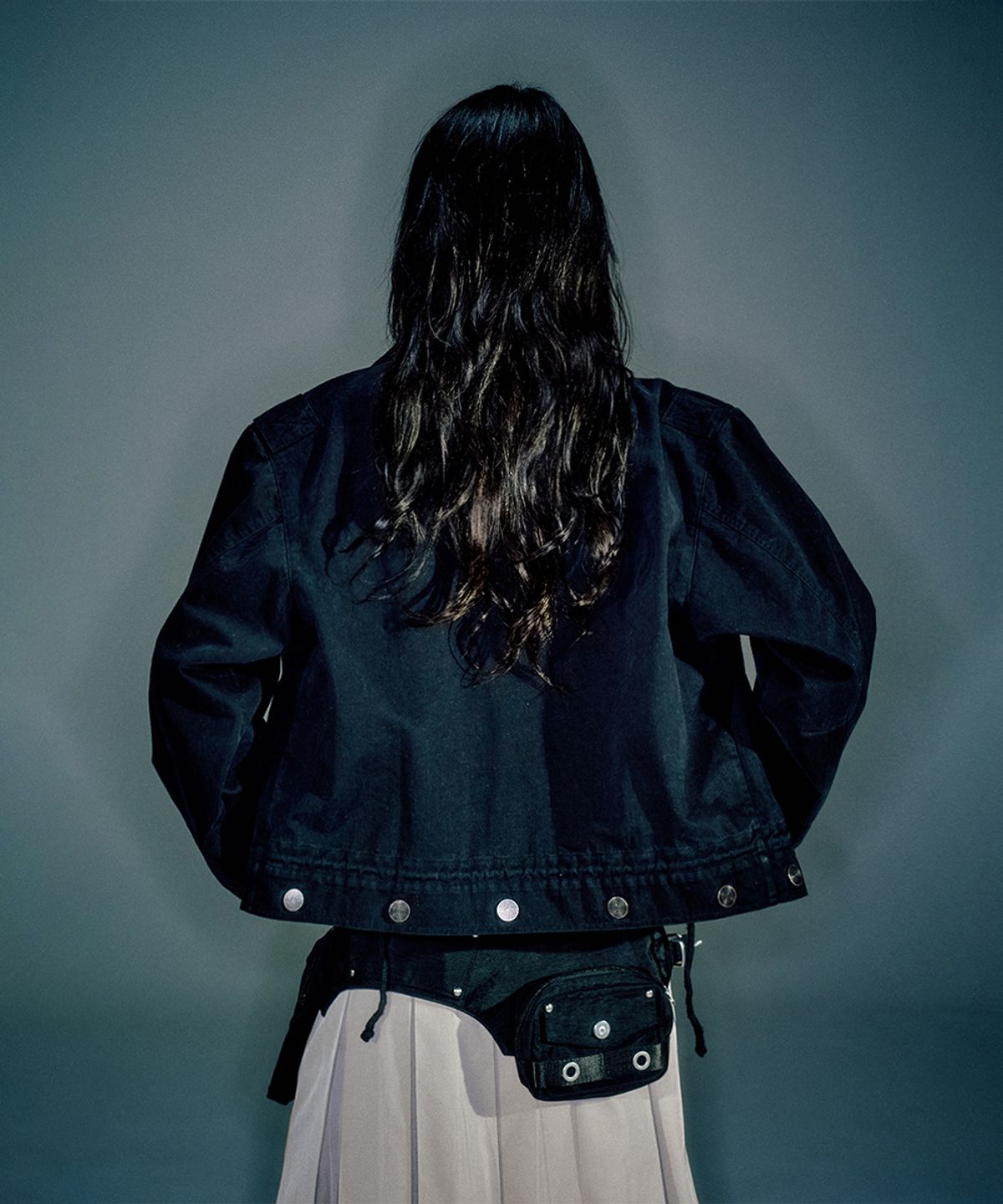 베이컨트 아카이브(VACANT ARCHIVE) WOMEN LEVINE DOCKING FIELD JACKET BLACK