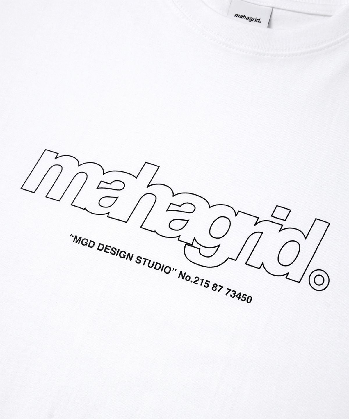 마하그리드(MAHAGRID) THIRD LOGO TEE WHITE(MG2CMMT508A)