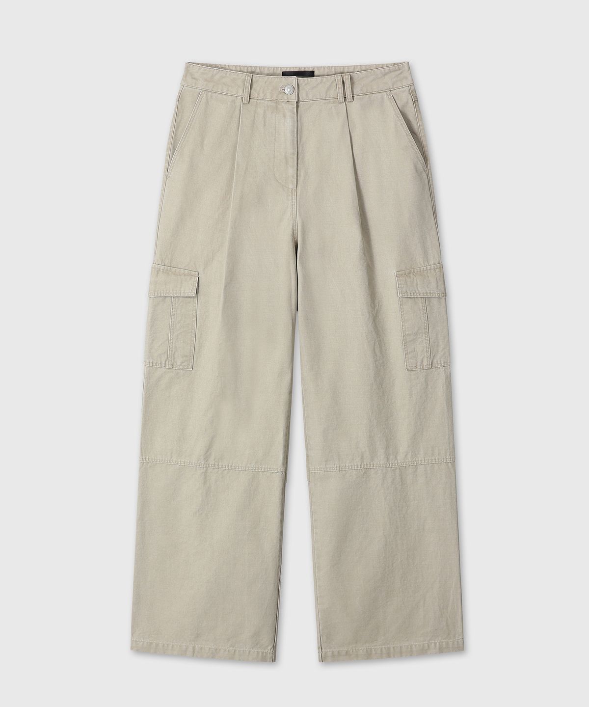 다이브인 우먼(DIVEIN WOMEN) COTTON CARGO PANTS (BEIGE)