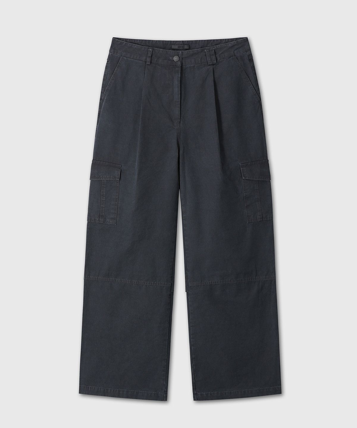 다이브인 우먼(DIVEIN WOMEN) COTTON CARGO PANTS (BLACK)