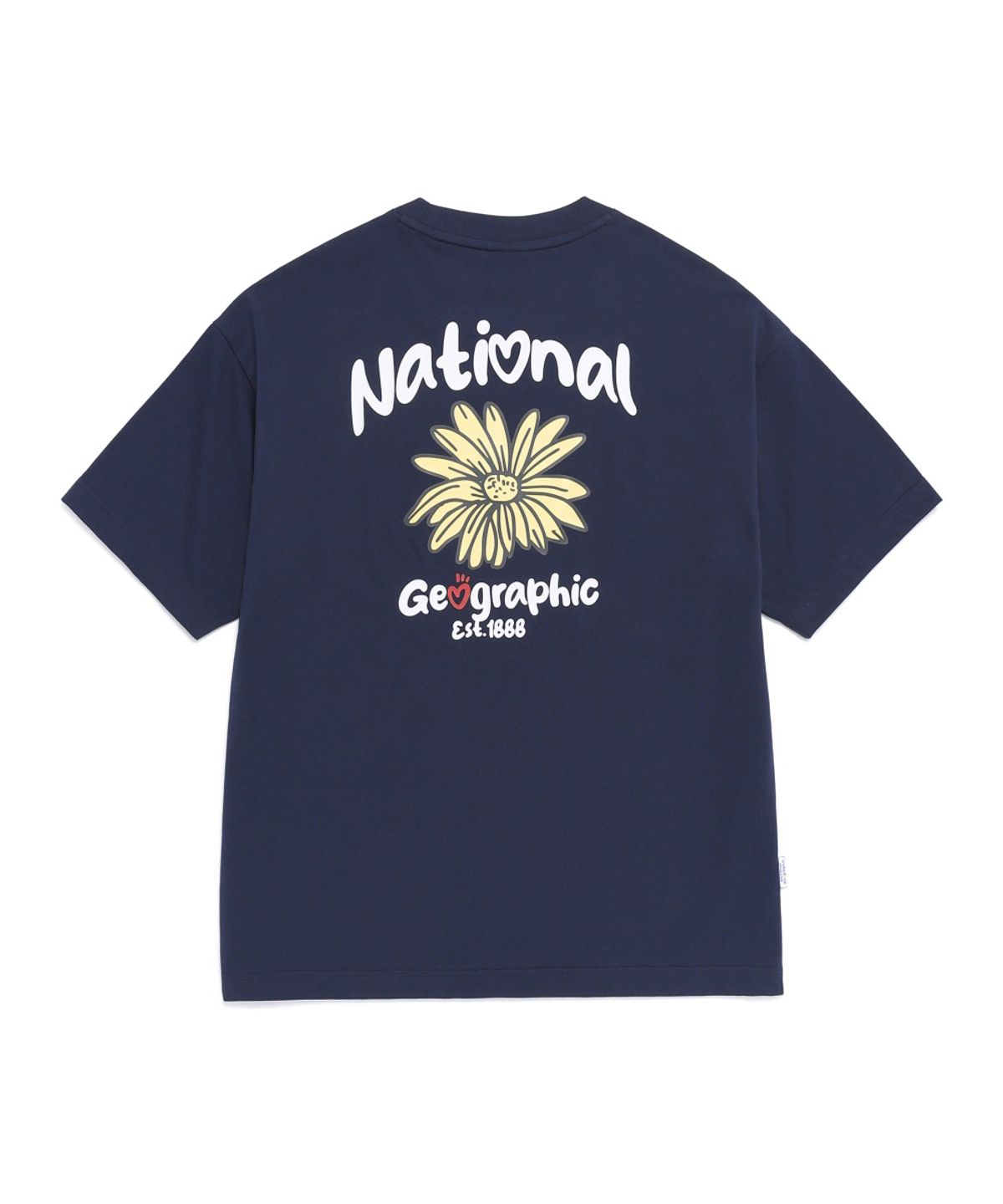 내셔널지오그래픽(NATIONALGEOGRAPHIC) N262UTS905 선플라워 그래픽 세미오버핏 반팔 티셔츠 D/NAVY