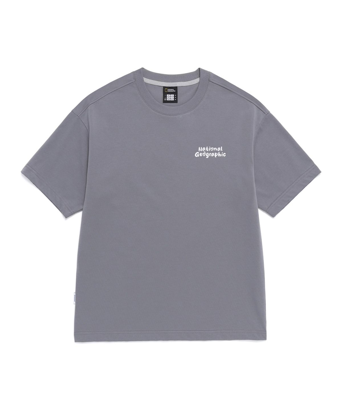 내셔널지오그래픽(NATIONALGEOGRAPHIC) N262UTS905 선플라워 그래픽 세미오버핏 반팔 티셔츠 STONE GREY
