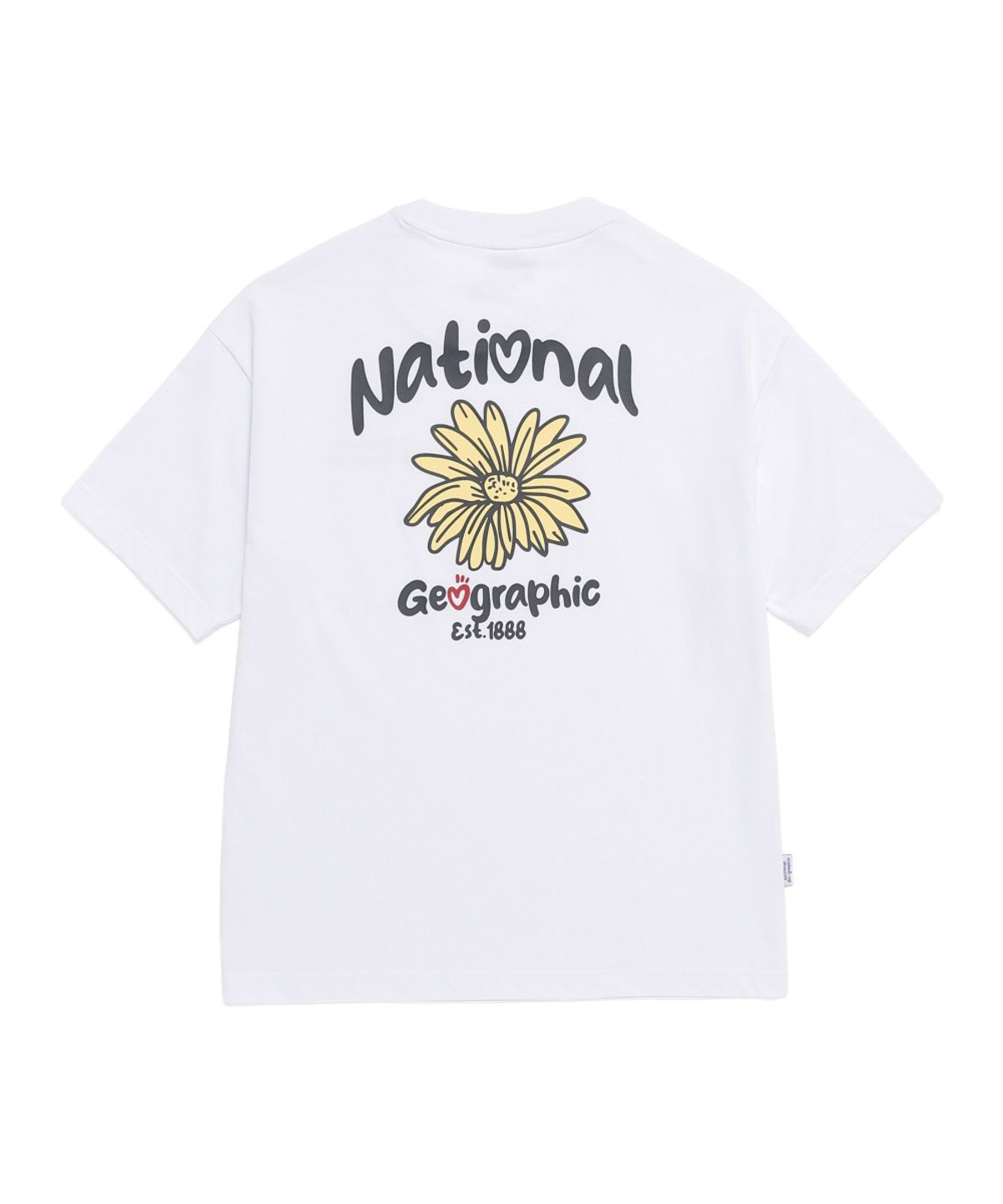 내셔널지오그래픽(NATIONALGEOGRAPHIC) N262UTS905 선플라워 그래픽 세미오버핏 반팔 티셔츠 WHITE