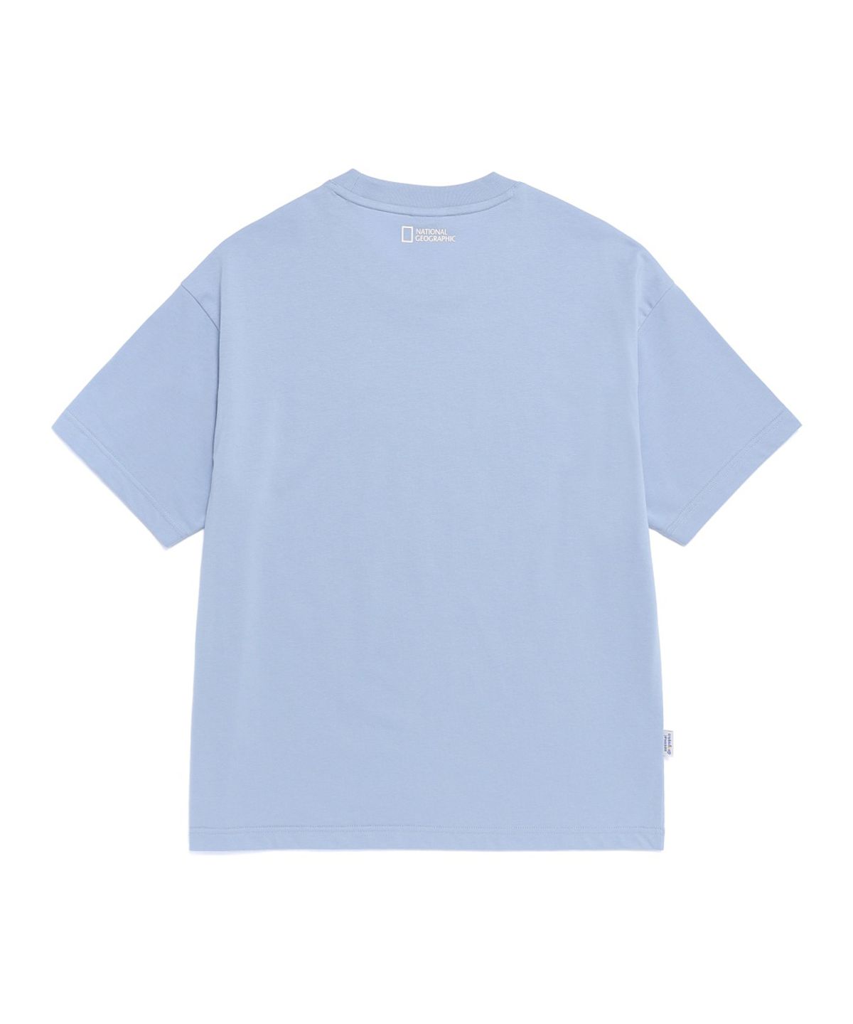 내셔널지오그래픽(NATIONALGEOGRAPHIC) N262UTS908 바캉스 그래픽 세미오버핏 반팔 티셔츠 STORM BLUE