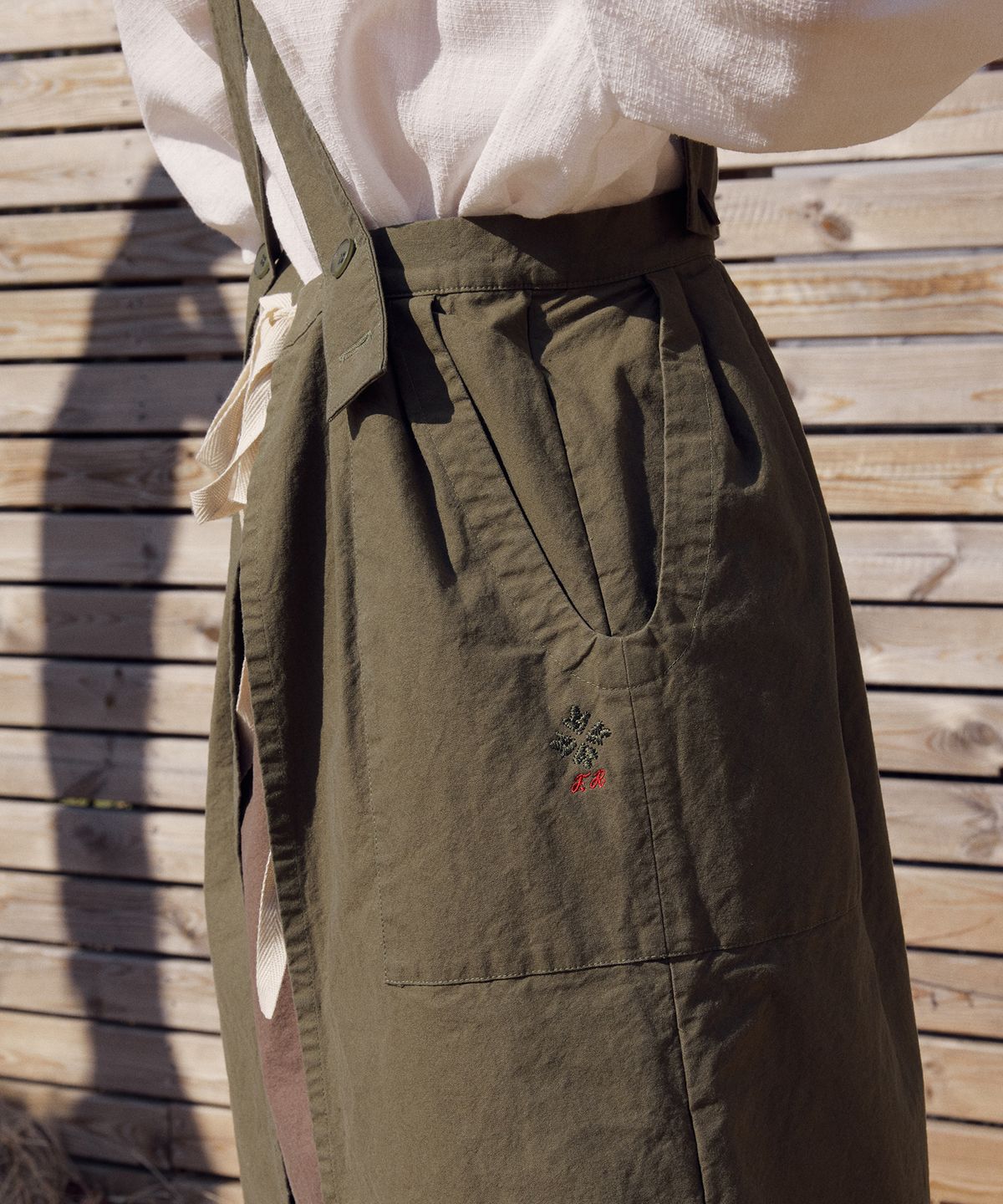 프리터(FRITUR) Garden Apron Skirt Khaki_F261OP04
