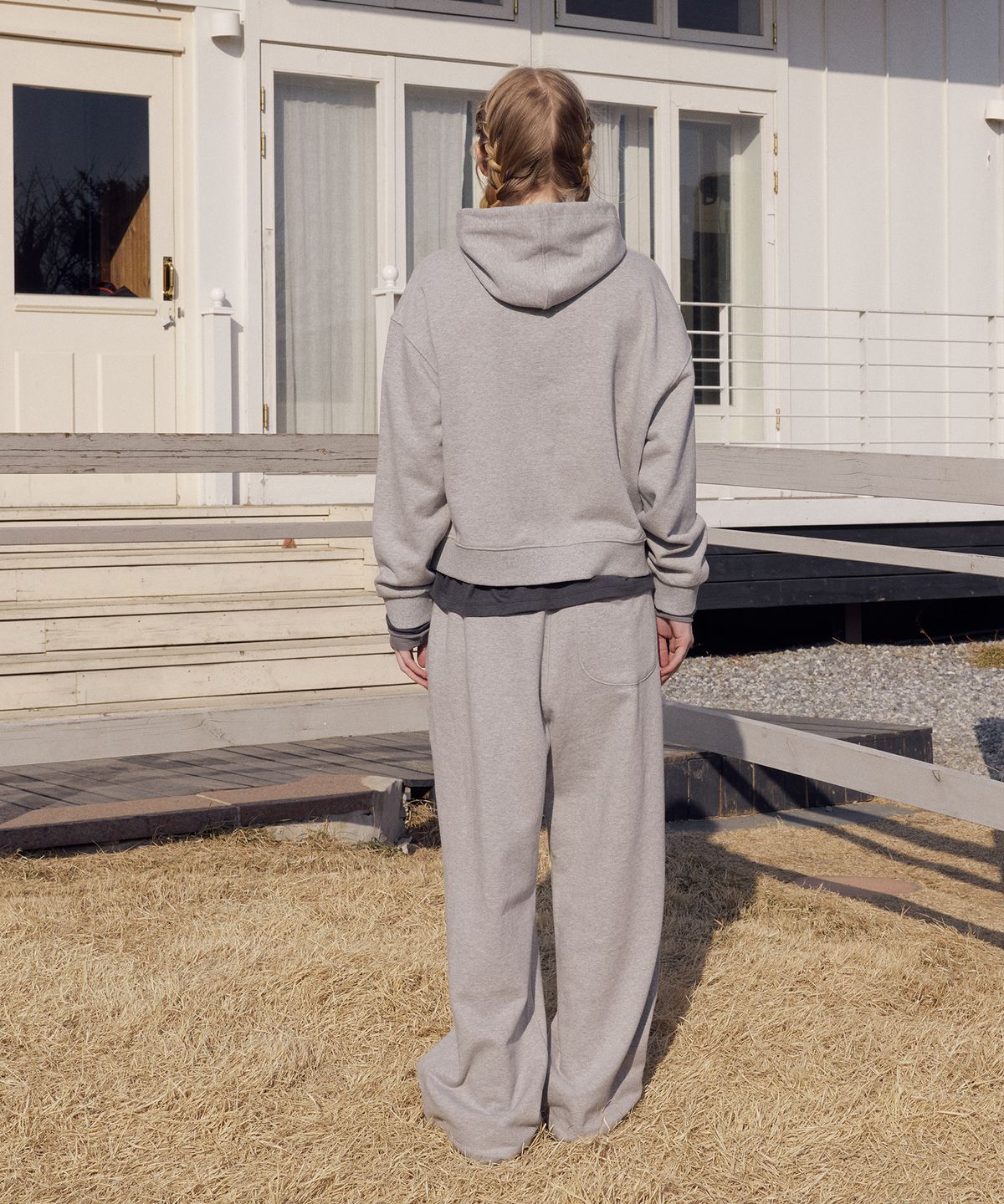 프리터(FRITUR) Voyager Hoodie Zip-Up Grey_F261TS05