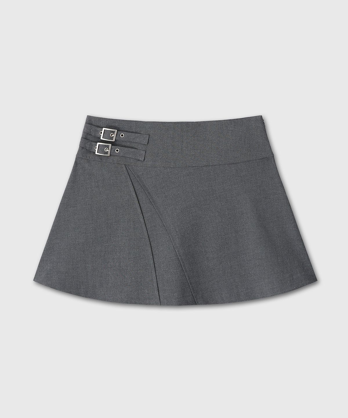 다이브인 우먼(DIVEIN WOMEN) FLARE SHORT SKIRT (GRAY)