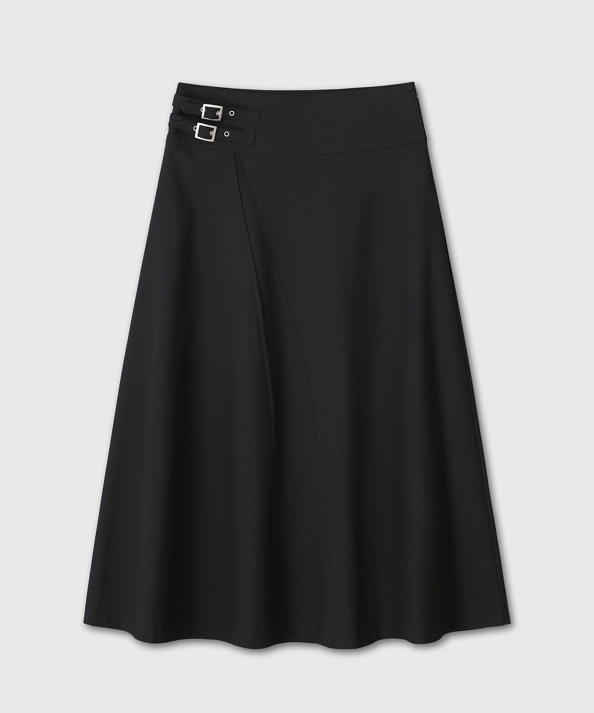 다이브인 우먼(DIVEIN WOMEN) FLARE LONG SKIRT (BLACK)
