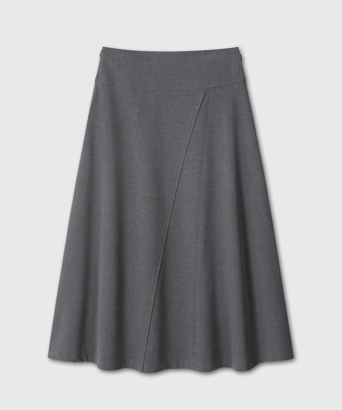 다이브인 우먼(DIVEIN WOMEN) FLARE LONG SKIRT (GRAY)