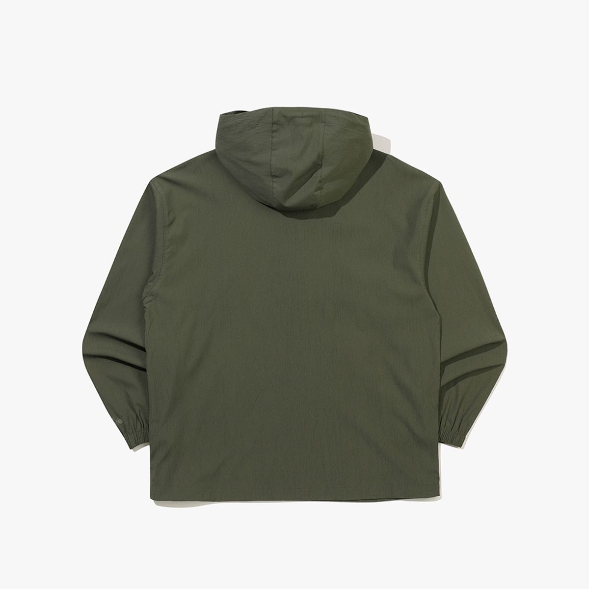 디아도라(diadora) 마이크로 플리츠 후드 아노락 자켓 KHAKI