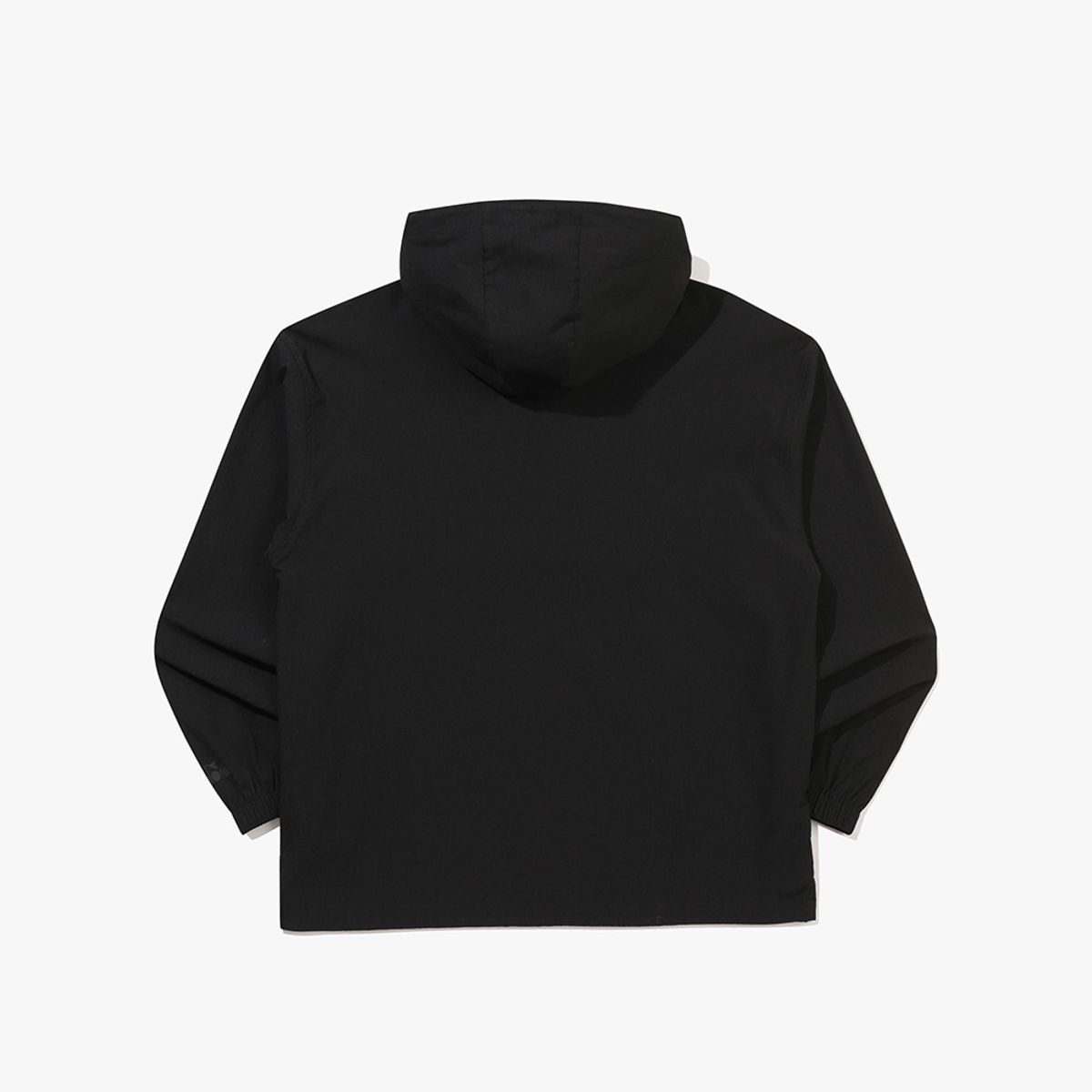 디아도라(diadora) 마이크로 플리츠 후드 아노락 자켓 BLACK