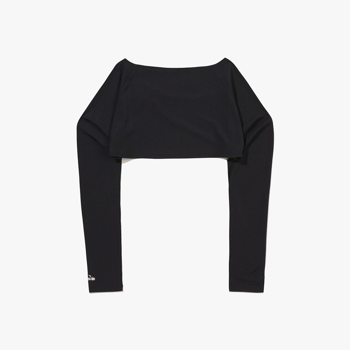 디아도라(diadora) 시어 골지 볼레로 BLACK