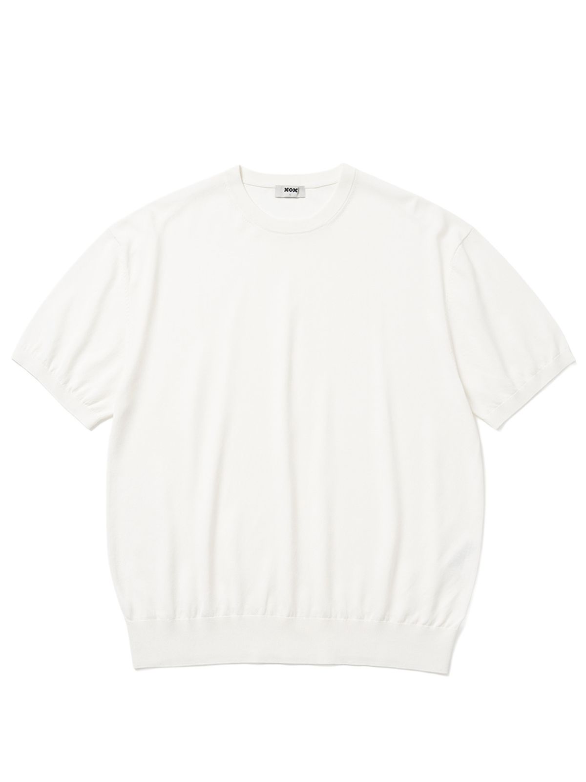 엑스오엑스(XOX) 베이직 쿨 라운드 크롭 반팔 니트(6color)