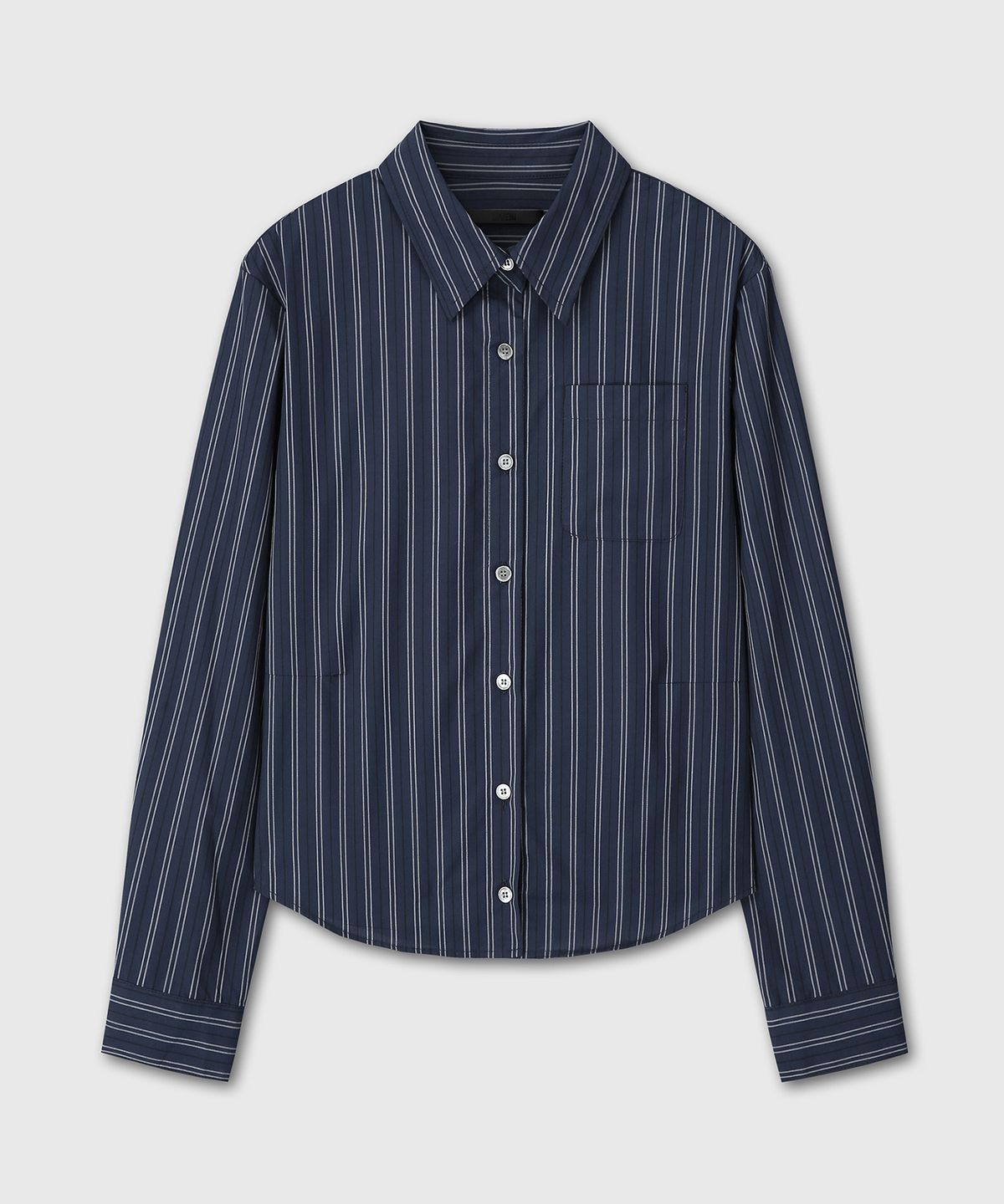 다이브인 우먼(DIVEIN WOMEN) BASIC SLIM FIT SHIRTS (NAVY)