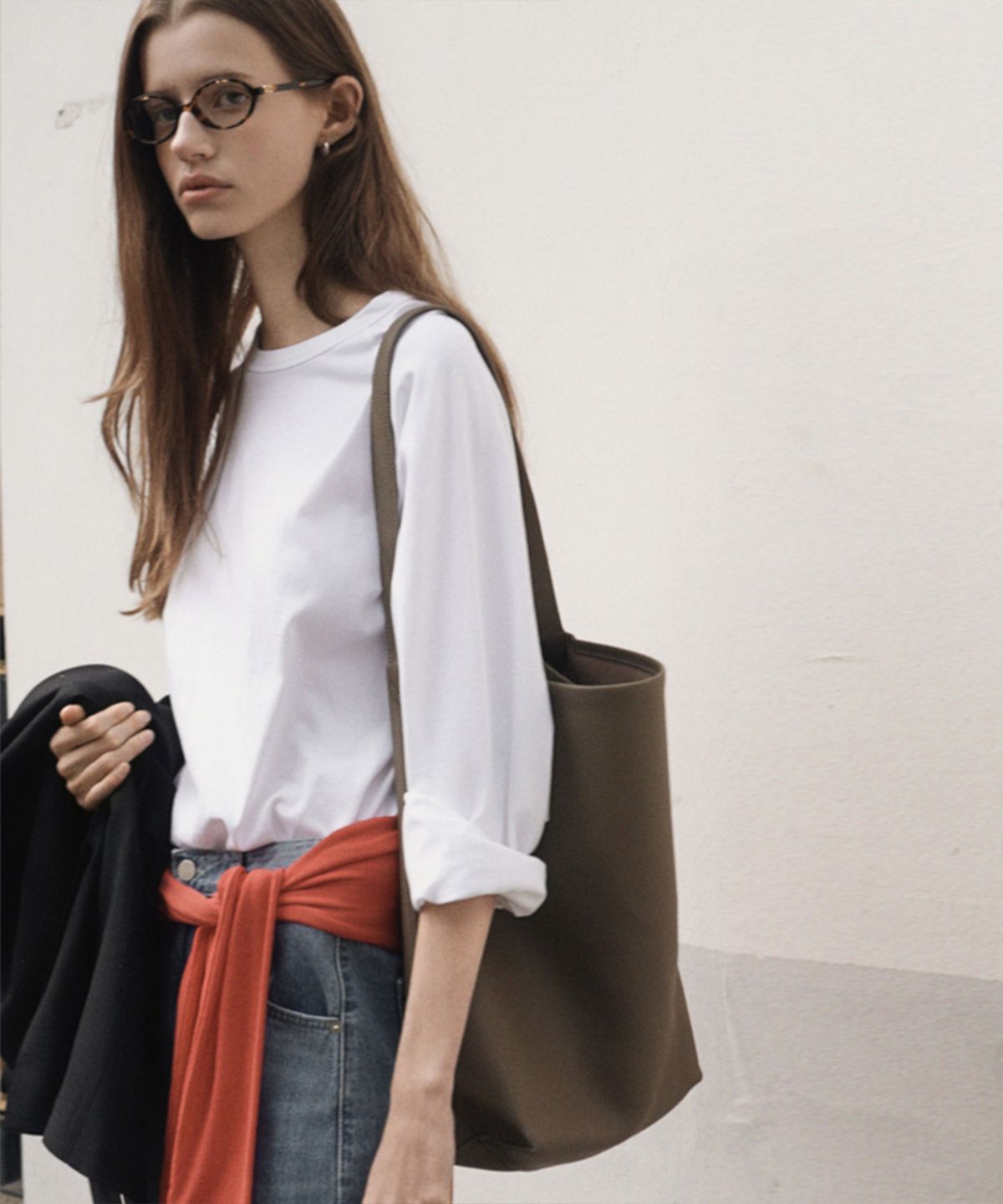 퀸스래빗(Q'SRB) Lune cotton Raglan Long Sleeve T-Shirt